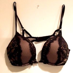 Black lace layered Victoria’s Secret Bra